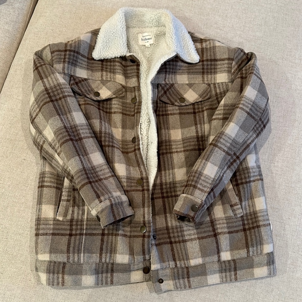 Bohme Plaid Sherpa Jacket